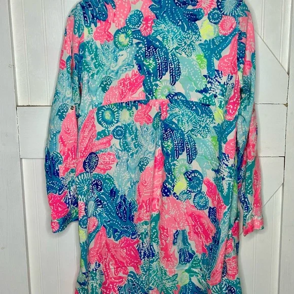Lilly Pulitzer Lillith Tunic Dress in Multi Boho Batik Size Medium‎ - Picture 6 of 9